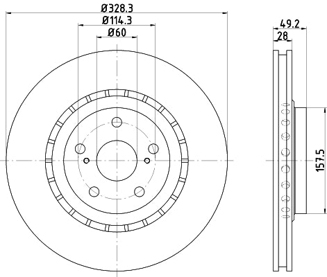 NF PARTS Тормозной диск 2045176NF